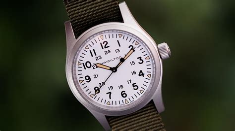 hamilton khaki mechanical dial.